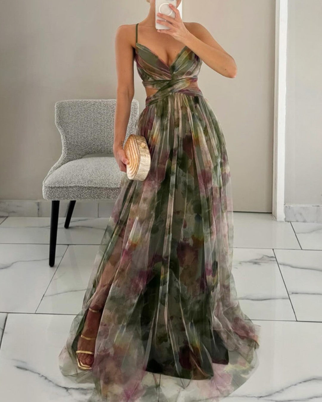 The Spark | Floral Elegance Maxi Dress