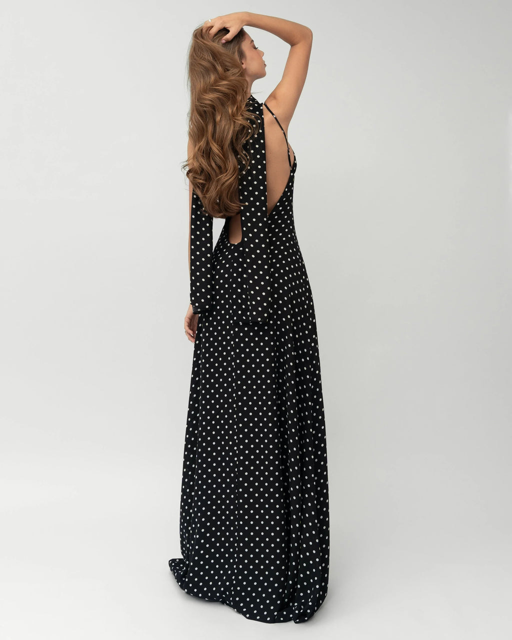 AMARA | Midnight Muse Polka Dot Maxi