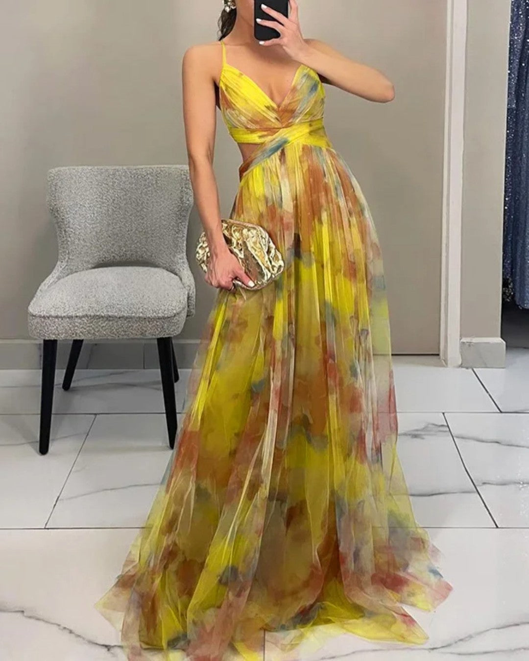 The Spark | Floral Elegance Maxi Dress