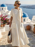 Fleur™ | Luxury Mediterranean Maxi Dress