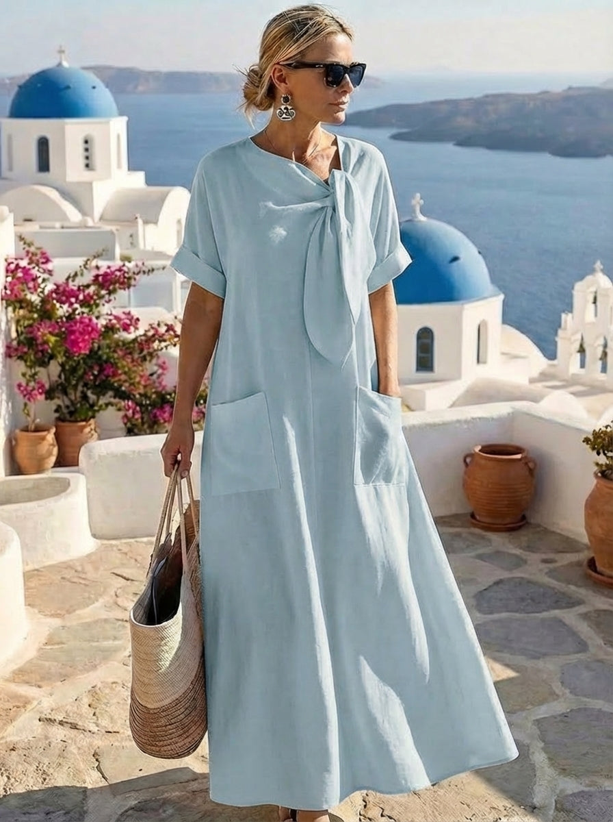 Fleur™ | Luxury Mediterranean Maxi Dress
